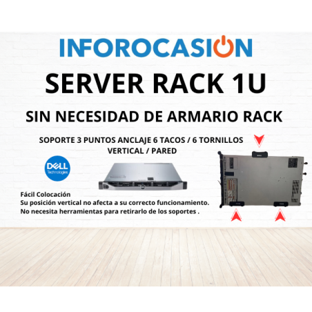 Dell PowerEdge R630 Xeon Bipro 14 Cores E5-2680 v4  2,4 Ghz. 196Gb  2 x 960 Gb SSD x 1,2 TB SAS 2 x Psu 1U  Win Server 2022 STD - second image