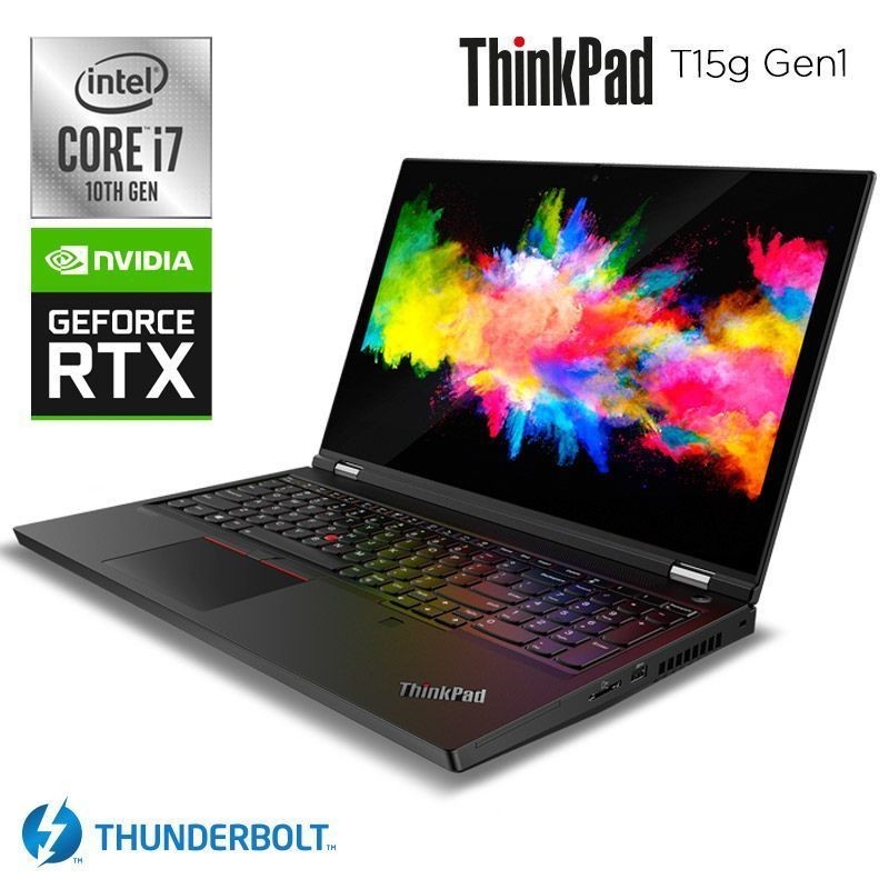 Lenovo  ThinkPad T15g Core i7 10750H con  Nvidia 8 Gb Dedicada 15,5" Full HD Win 11 Pro