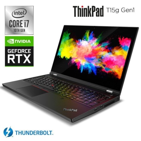 Lenovo  ThinkPad T15g Core i7 10750H con  Nvidia 8 Gb Dedicada 15,5" Full HD Win 11 Pro