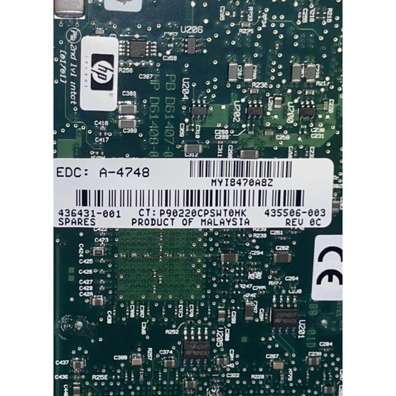 Tarjeta de red HP NC364T  436431-001 1 Gb  4 Puertos Perfil Bajo