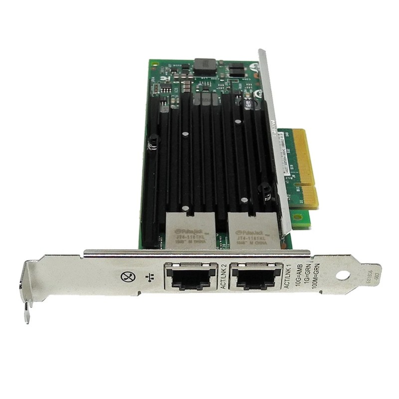 Tarjeta de red HP 561T  PCIe x8 10 GbE FP 717708-002 716589-002  2 Puertos - Perfil Alto   ( S3 )