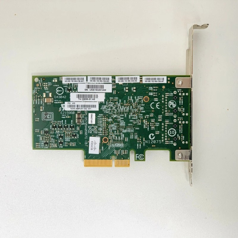 Tarjeta de red Dell 0F169G  1 Gb  2 Puertos Perfil Alto   ( S3 )