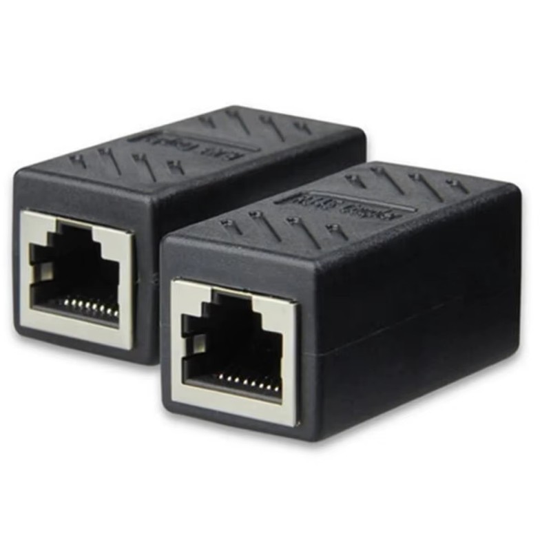 Ethernet RJ45, conector LAN Cat7 Cat6 Cat5e, adaptador extensor de Cable Ethernet hembra a hembra