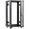 Armario Rack 19" 22U 600 x 1000 x 1160mm Ruedas P. Frontal  Cristal + Ventiladores ( Montado )