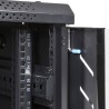 Armario Rack 19" 22U 600 x 1000 x 1160mm Ruedas P. Frontal  Cristal + Ventiladores ( Montado )
