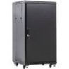 Armario Rack 19" 22U 600 x 1000 x 1160mm Ruedas P. Frontal  Cristal + Ventiladores ( Montado )