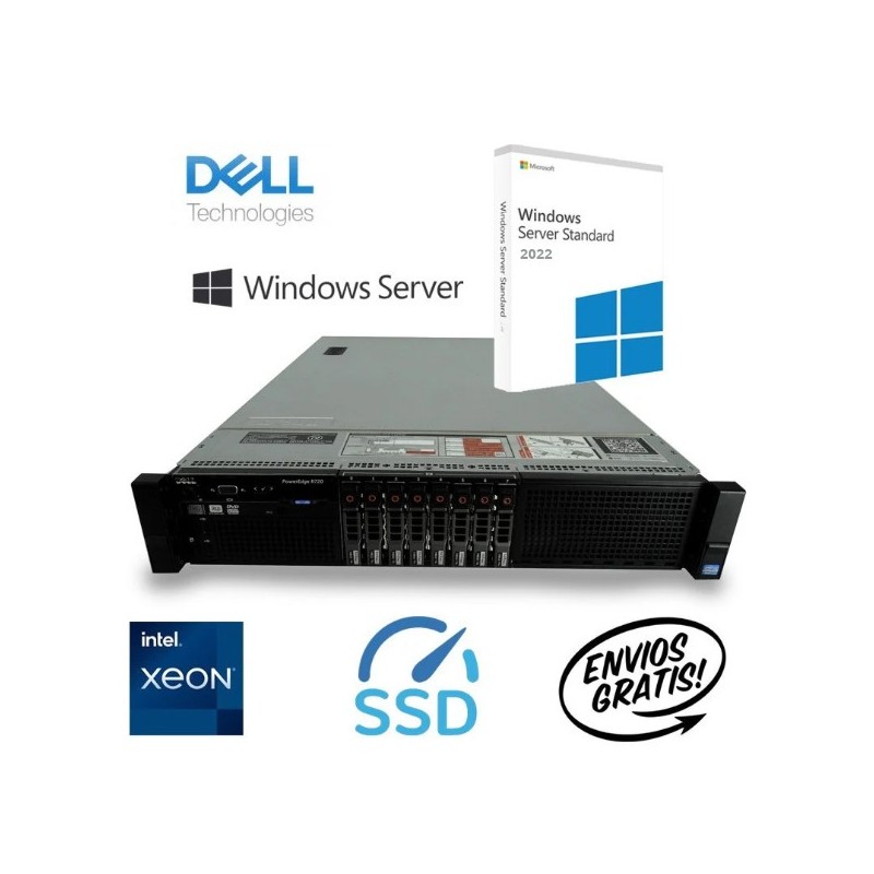 Dell PowerEdge R720 Xeon con Win Server 2022 STD